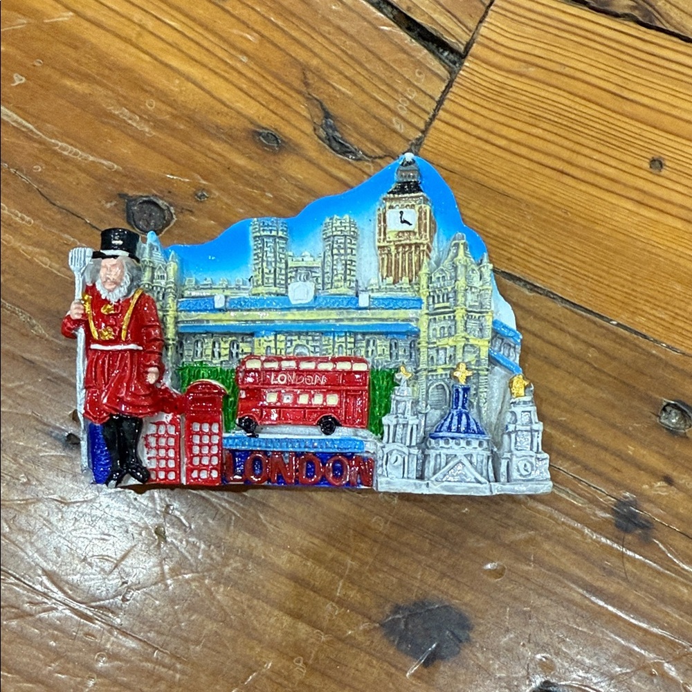 London Cityscape Vintage Souvenir magnet